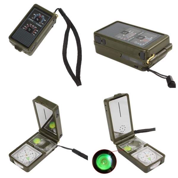 10 in 1 Multi-function Outdoor Survival Military Camping Vaellus - Perfet Green One Size