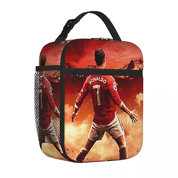Cristiano Ronaldo Cr7 Isolerad Lunchväska Kylare Lunchbox Isolerad Lunchbox Lunchväska för Kvinnor Barn Skola - Perfekt 9