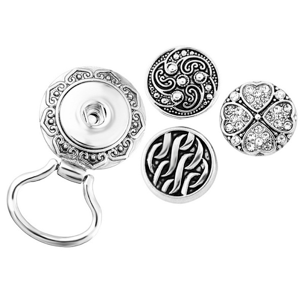 set blandat med Nusa-knappar noosa - Perfet 3 buttons no diamond inlay