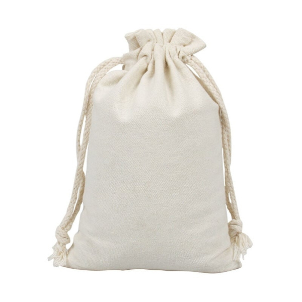 20 små stofposer, bomuldspose, smykkepose i hør, stofpose med snøre, gavepose 13 x 18 cm- Perfet