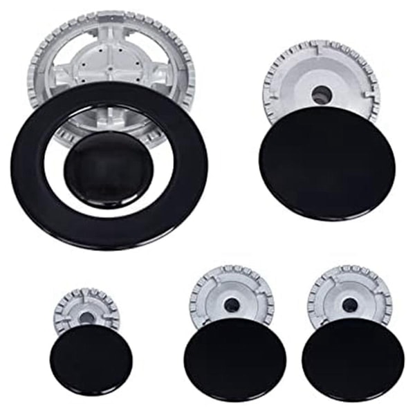 Upgrade Cooker Hat Set Oven Gas Hob Burner Crown Flame Cap Cover for Kitchen Fit for Stove Handles Lid Kit-Perfet 0 0