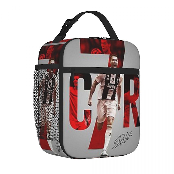 Cristiano Ronaldo Cr7 Isolerad Lunchväska Kylare Lunchbox Isolerad Lunchbox Lunchväska för Kvinnor Barn Skola - Perfekt 13
