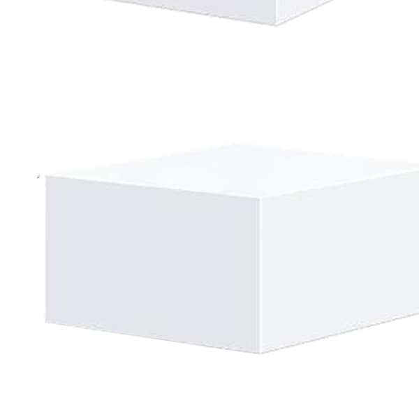 8x Akryl Cube Display Box Riser Nesting Riser Stands til Mad Kage Dessert Hvid-xindaren color:White