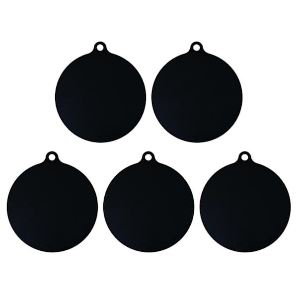 5-pack Elektrisk Induktionshällsskydd Matta Halkskyddande Matta Silikonplatta Repskyddande Skydd Värmeisolerande Matta, Svart-Perfet