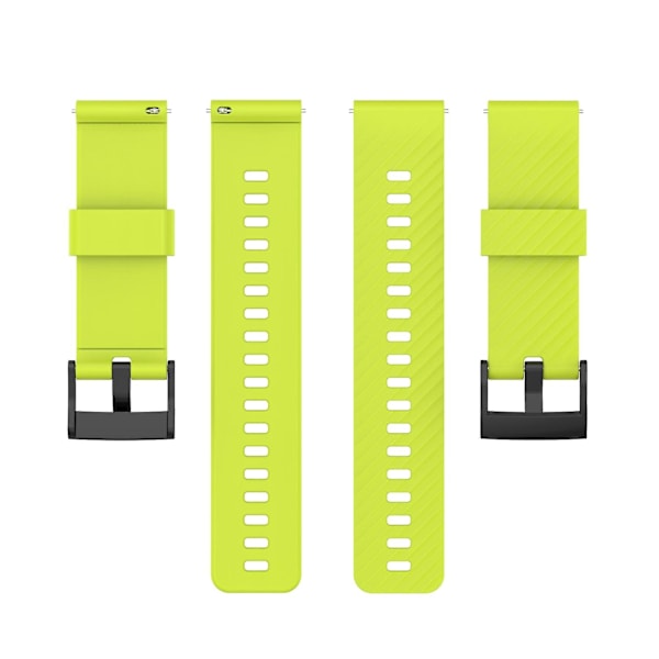 for Suunto 7 ensfarget silikon klokkebånd - Perfekt Lime Green 0