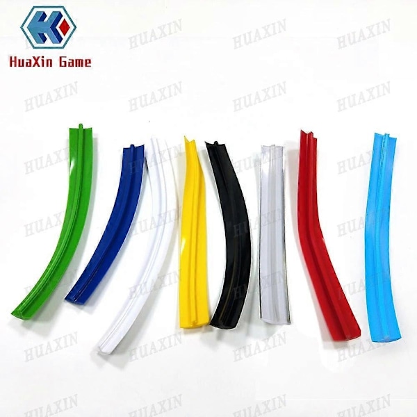 32,8 fot 10 m längd 16 mm/19 mm bredd Plast T-list T List Kompatibel med Arkad MAME Spelmaskin Skåp krom/svart-Perfet 16mm black 10m