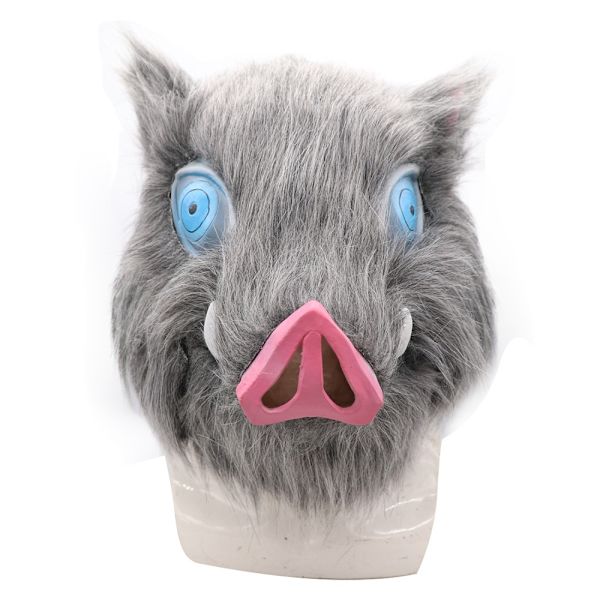 Demon Slayer Halloween Mask Hashibira Inosuke Pig Head Mask - Perfet