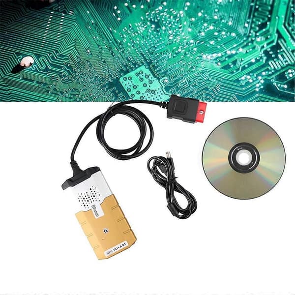 til 9241A V3.0 V2021.11 OBD2 Kodelæser Dual-Board Bluetooth Fejldetekteringsenhed Guld-Perfet