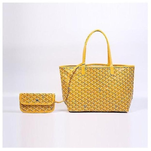 Dog Tooth Bag Lar Tote Bag Mom Bag Tote Bag 1 yellow