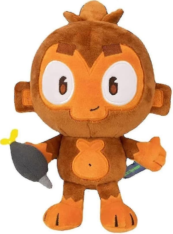 9,8-tums dart monkey plyschdocka, blond mjuk fylld docka-Perfekt