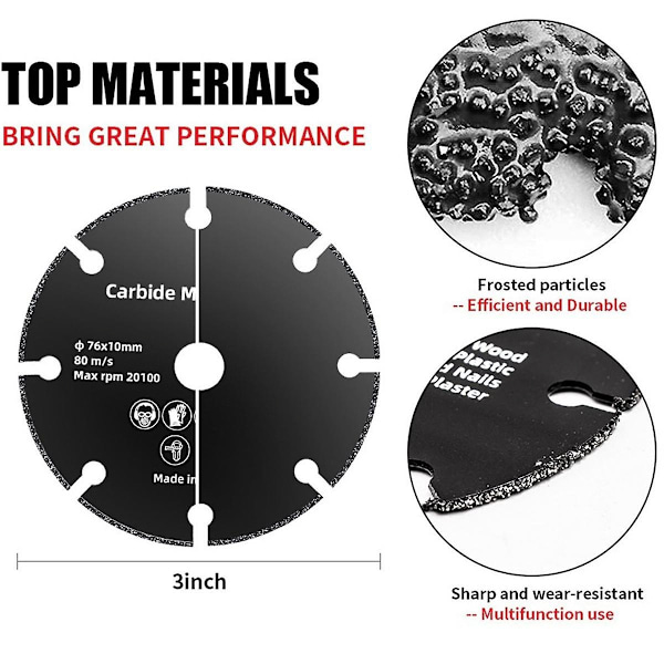 10 stk. 76mm savklinge elektrisk slibeskive roterende værktøj metal skæreværktøj elværktøj træ skæreværktøj-Perfet