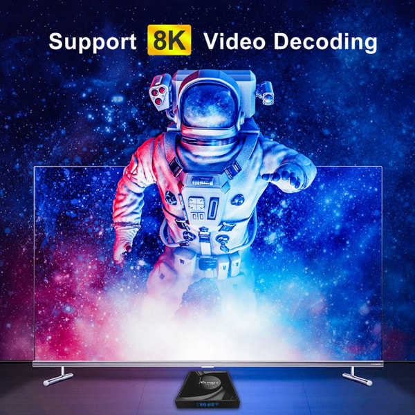 Androids 13 TV Box Wifi Medias Player Hjem til kontoret i soveværelset 4G 64G