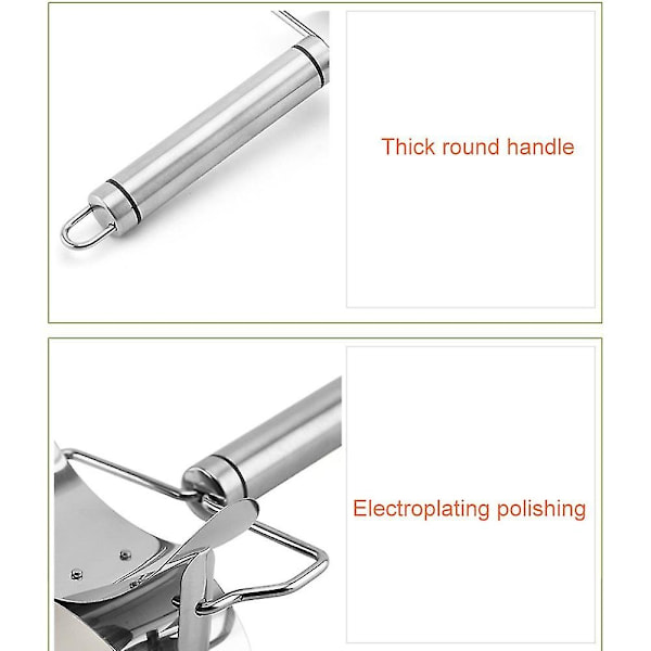 Bake-rullestift med kutter for deig - Perfekt for kaker, dumplings, wontons 7.5cm