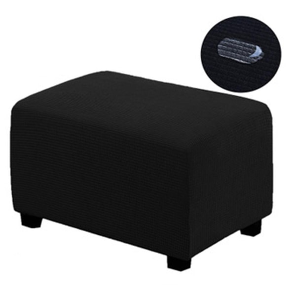 Stretch Ottoman Cover Fotstöd Fotpall Slipcover Puff Protector - Perfet
