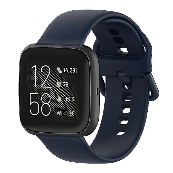 Kellon ranneke Fitbit Versa 2 / Versa / Versa Lite / Blaze-Perfet -kelloille Midnight Blue