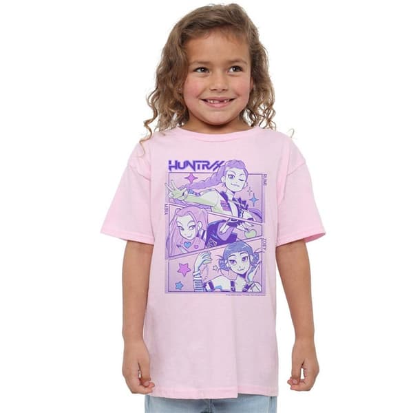 K-Pop Devil Hunter Barn/Barn Huntr/X Anime T-skjorte - Perfekt Light Pink 9-11 Years