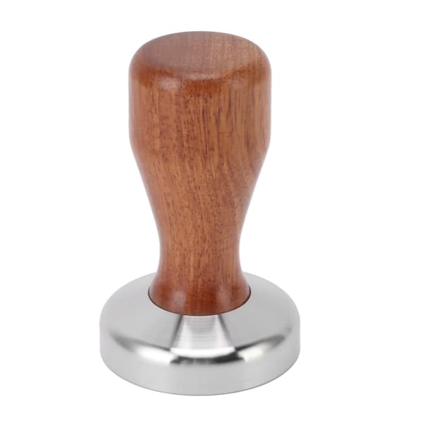 Kaffepresse, 304 rustfrit stål, flad bund, 58 mm x 228 tommer, kaffetamper