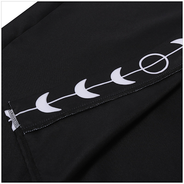 Unisex Moon Phases Kirjonta hupullinen viitta Mystinen keskiaikainen renessanssin pitkä viitta - Perfet red XL