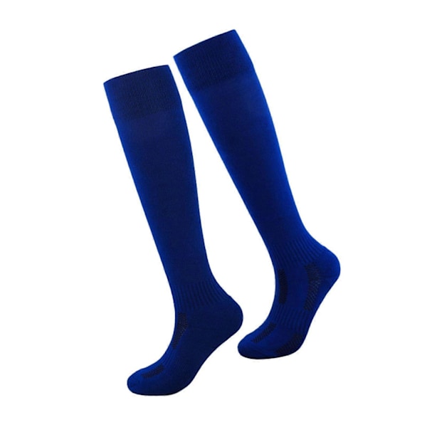 Fektesokker for menn Beskyttende fektestrømper fiber Lange fortykkede over kneet Fektesokker for barn Ungdom Voksen Fotball Kvinner-Perfekt Blue S