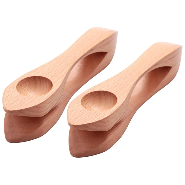 2 kpl Puu Musiikkilusikat Folk Percussion Instrument Luonnonpuu Musiikkilusikat Perinteinen Percu-Perfet