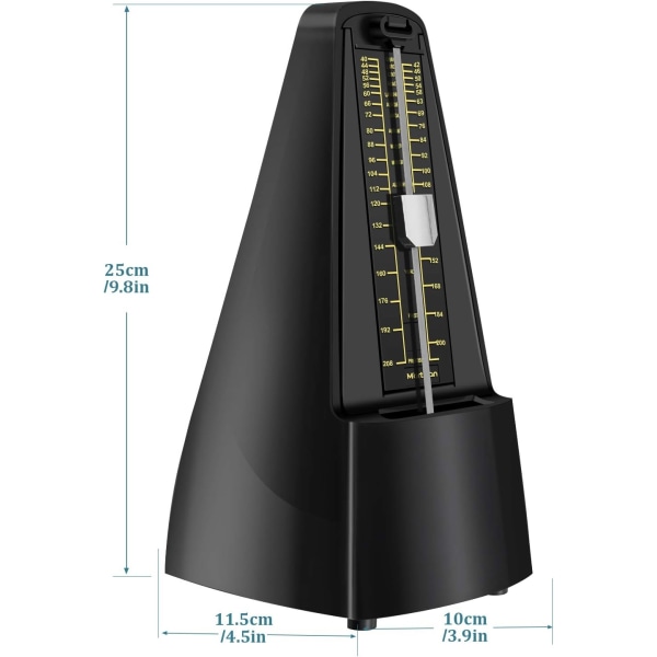 traditionell mekanisk metronom med exakt timer och tempo - Perfet
