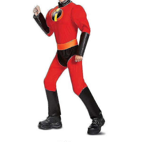 Incredibles 2 Rollspelsdräkt för Vuxna Män Halloweenfest Incredibles Maskerad-Perfekt 160