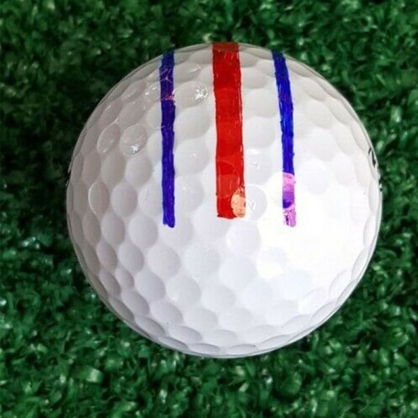 Golfpallomerkin golfpallon kolminkertaisen radan 3 rivin merkintä Golf - Perfet