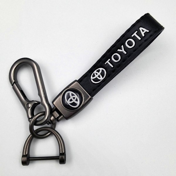 Bil Cykel Nøglering Metal Finish | Robust Nøglering | Nøglering og Krogbeslag - Perfekt Silver Hardware Toyota