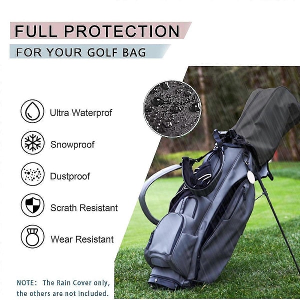 Golfbag Regnöverdrag Huva, Golfbag Regnöverdrag, för Tourväskor/Golfväskor/Carry Cart/Stativväskor-Perfekt