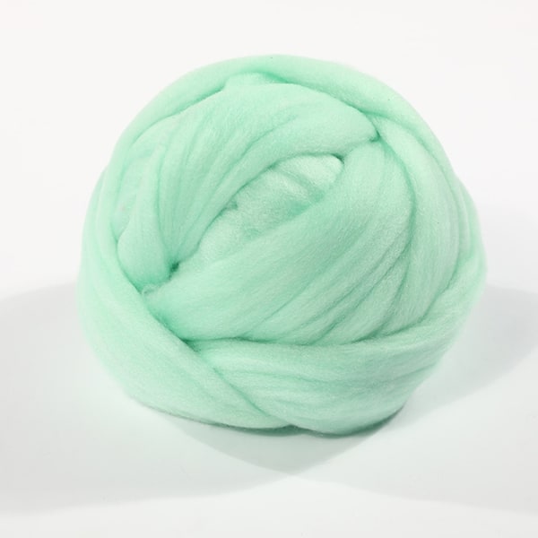 Bulky Wool Lanka Chunky Arm Knitting Super Pehmeä Giant Ball Rovin - Perfet Green