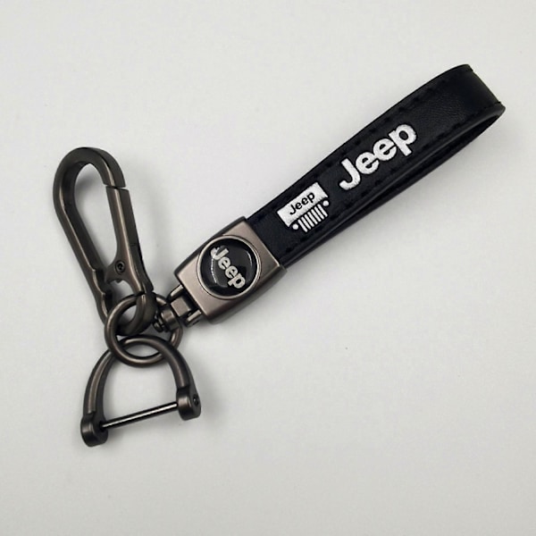 Bil Sykkel Nøkkelring Metallfinish | Kraftig Nøkkelkjede | Nøkkelring og Krokfester - Perfekt Silver Hardware Jeep