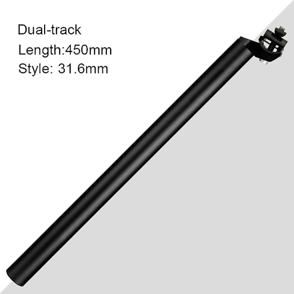 Satulatolppa 450mm Pyörän Satulatolppa Sopii Yhteensopiva Polkupyörän Maastopyörän Maantiepyörän MTB-Perfetin Kanssa 31.6mm
