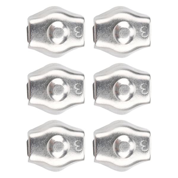 20 stk. stålwire reb chuck lås 304 rustfrit stål M3 enkelt clips klemme til industriel mekanisme-Perfet