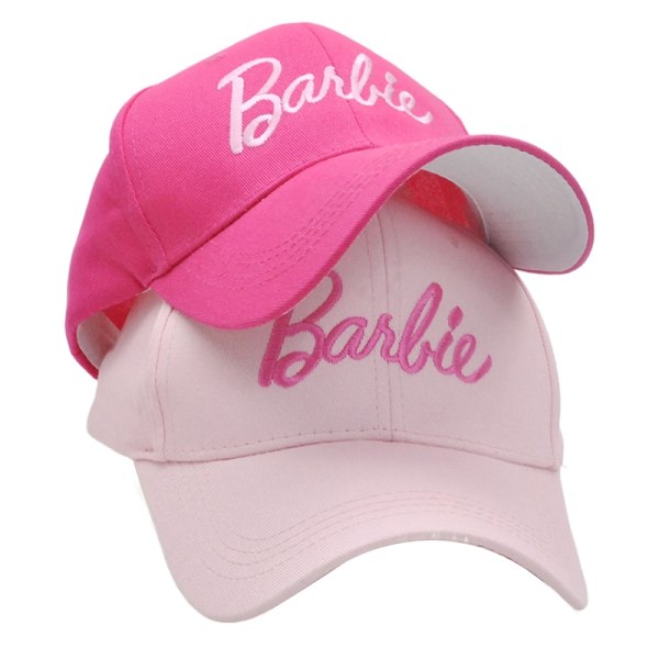 Barbie Baseball Cap Jenter Casual Brevbroderi Printed Outd - Perfet Light pink