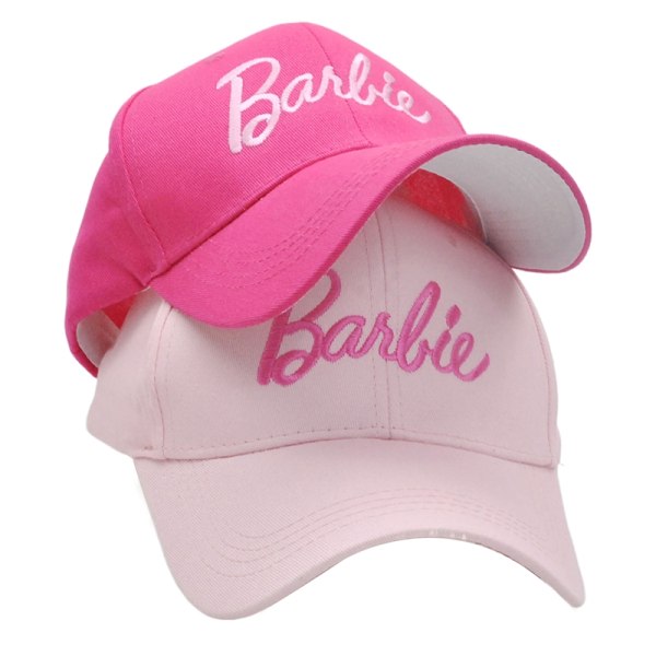 Barbie-baseball- cap tyttöjen casual kirjekirjonta, printed ulkona - täydellinen Light pink