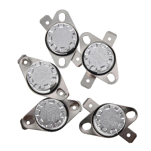 KSD301 250V 10A Termostat Temperaturstyringsswitch 135 Grader Celsius 5 stk - Perfet