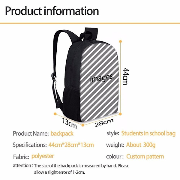Ny ankomst fodboldstjerne Lionel Messi trykt skoletaske eller mulepose eller penalhus eller tredelt rygsæk Studenter DB 56- Perfet 56 Only a backpack
