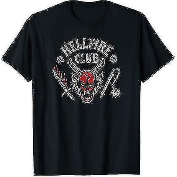 Stranger Things 4 Hellfire Club T-shirt - Perfekt Style6 XS