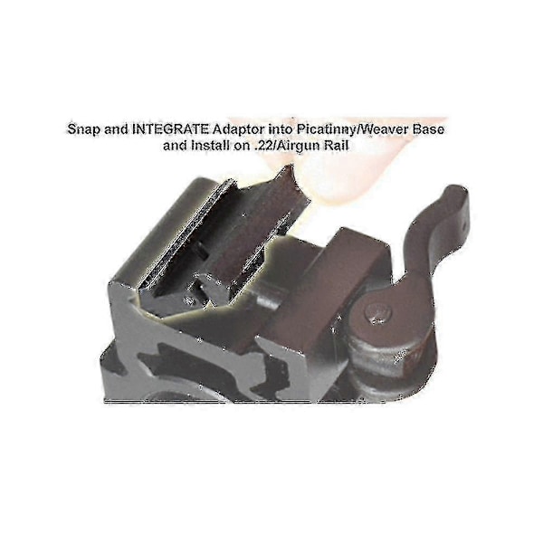 2-delad Dovetail Weaver Picatinny Adapter Snap-in Railsadapter 11 till 22mm Adapter - Perfekt w11929210