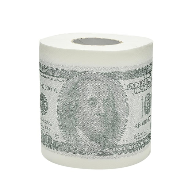 100,00 dollaria - sadan dollarin seteli wc-paperirulla + 1 miljoonan dollarin seteli - Perfet
