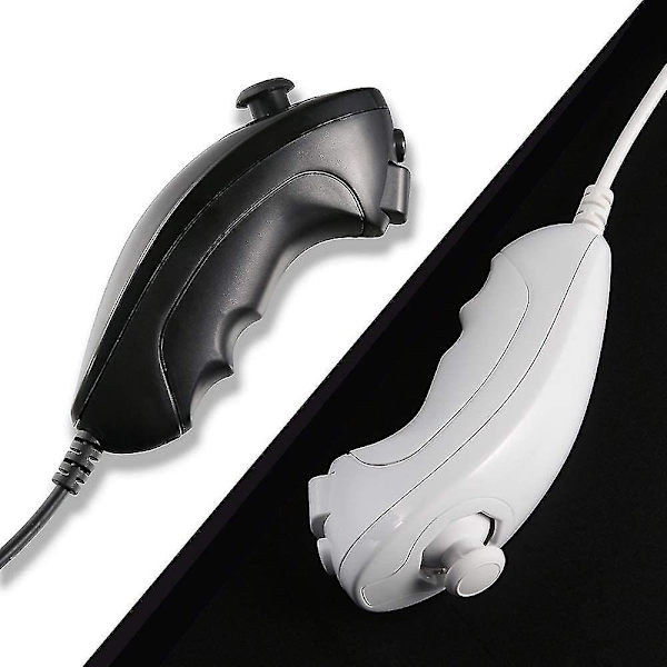 Wii Nunchuck Controller, 2-pak Nunchuk Controller erstatning - Perfekt