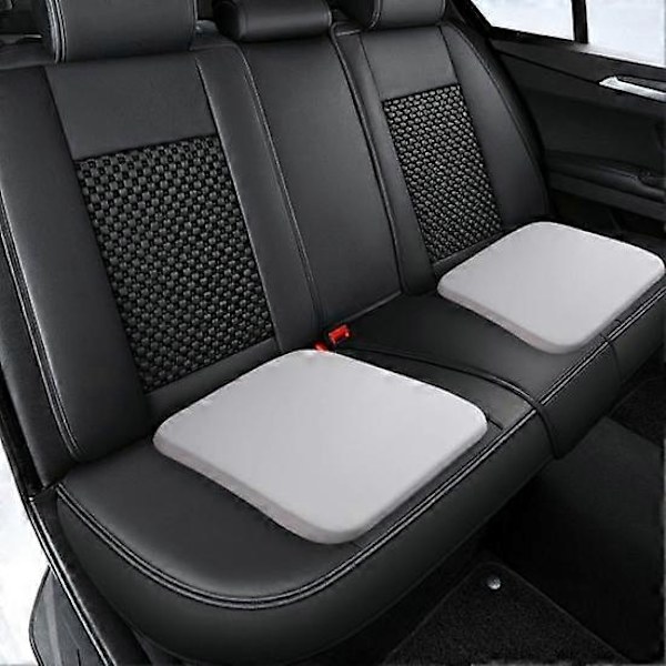 Setepute i Memory Foam med Bånd, Sakte Tilbakefjæring, Fire Årstider, Sklisikker, Vaskbar - Perfekt black Large