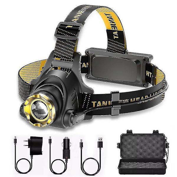 LED Hodelykt Oppladbar Hodelykt Zoombar Hodelampe Lommelykt Eu Plug- Aespa - Perfet