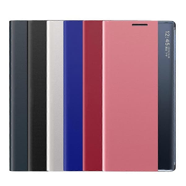 Kompatibel med Samsung Galaxy S21 Ultra 5G Fönsterfodral PU Läder Ställ - Perfekt Style E