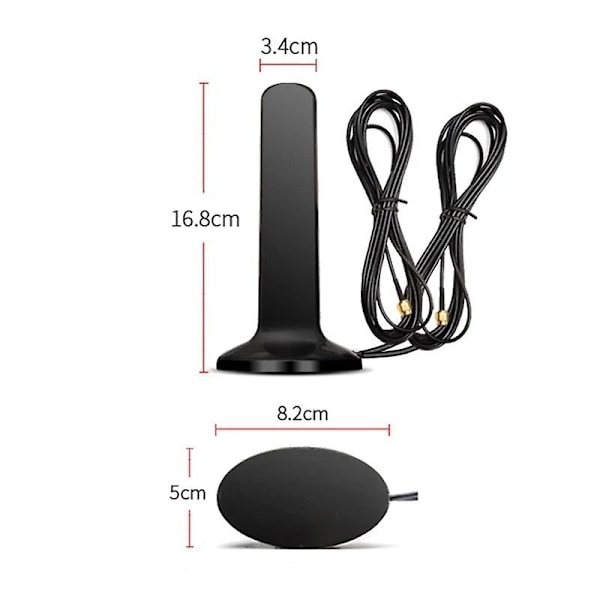 Gsm 4g 5g Antenne 600-6000mhz 12dbi Høj Forstærkning Omni Magnetisk Base Antenne Sma Han Ts9 Crc9 Kompatibel med Zte Cpe Huawei Wifi Router Modem-Perfet Crc9-3m cable