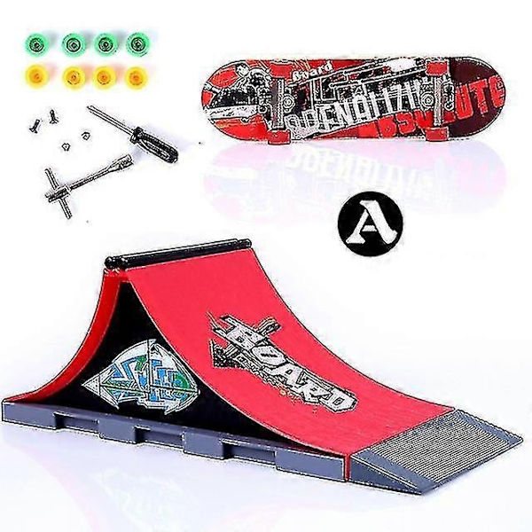 Finger Skateboards Skatepark Ramp Dele, Dæk, Sport Spil til Børn - Perfekt A