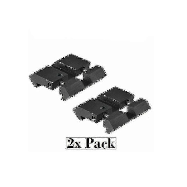 2-delt Dovetail Weaver Picatinny Adapter Snap-in Skinneadapter 11 til 22 mm Adapter - Perfet w11923621