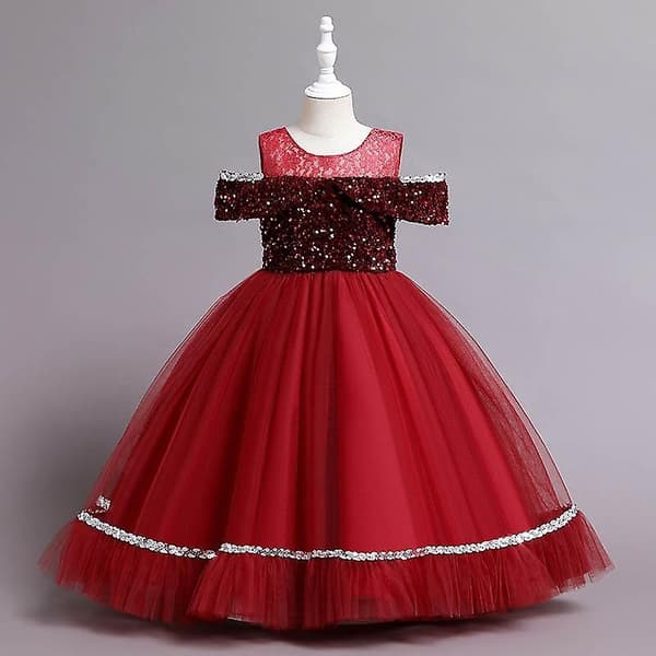 Kjole prinsessekjole balkjole rolleleg - Perfekt Red 150