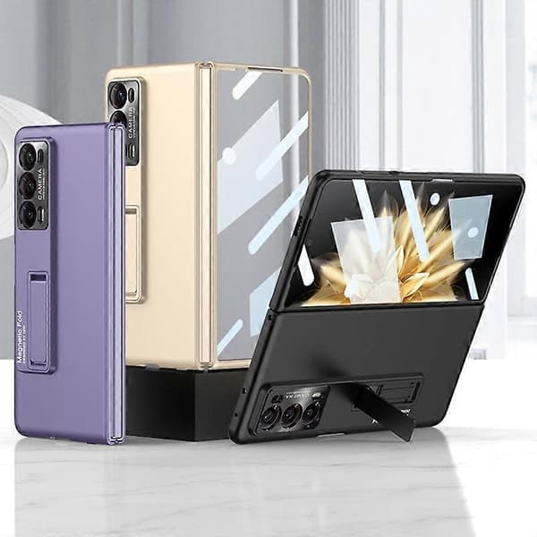 GKK Integreret Ultratyndt Foldbart Telefoncover med Stativ til Honor Magic V2 - Perfekt