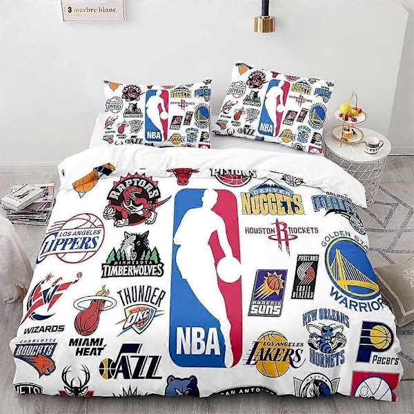 Dynetrekk animasjonsserie 3D digitalt trykk basketballserie nedbørsteppe tredelt sett - perfekt ZX3 Super King 260x220cm